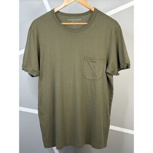 Outerknown Soujourn Pocket Tee T-Shirt Men’s M Olive Night Pima Cotton Organic